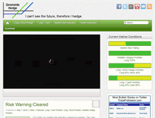 Tablet Screenshot of downsidehedge.com